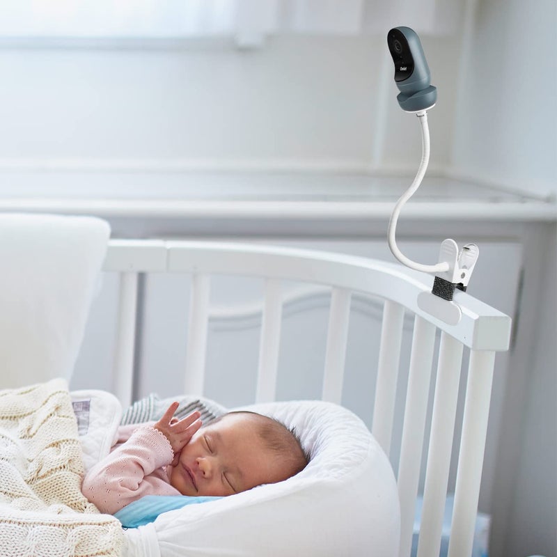 HOLACA Flexible Clip Mount for Owlet Cam 2 and Owlet Cam Baby Monitor Camera Stand with 1/4 Threaded Hole and Adjustable 360 Degree Mount for Crib Nursery(with Base Connect) - Image 2