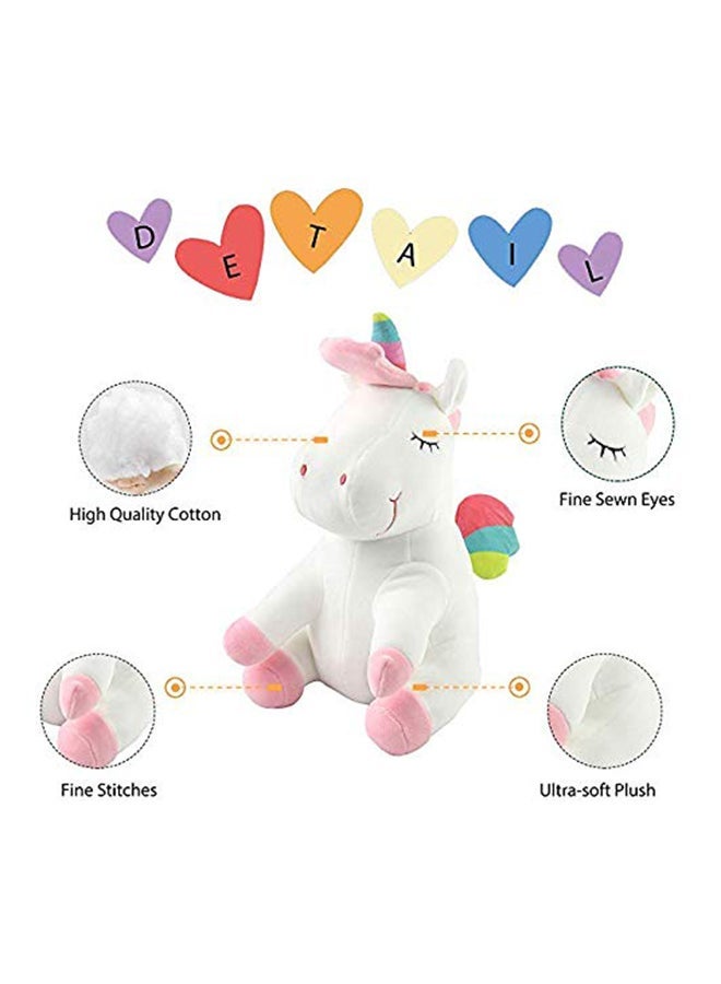 Bitter Rainbow Unicorn Plush Doll 25.6 x 16.9 x 16cm - Image 5