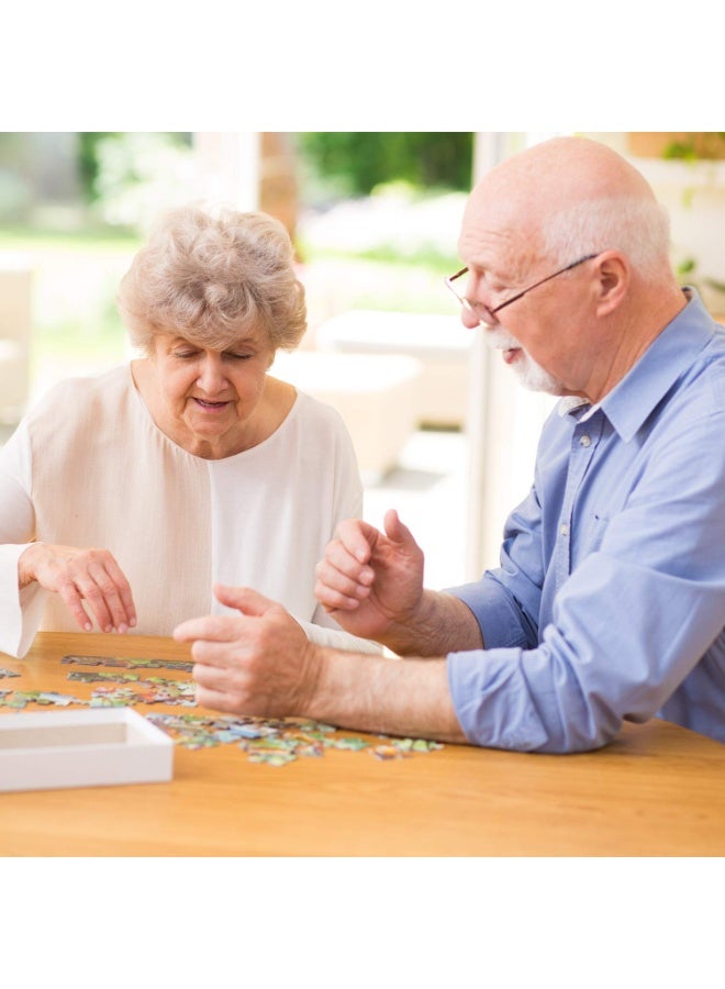 1000-Piece Large Jigsaw Puzzle – 70x50cm White Art Puzzle for Home & Café Décor, Stress Relief & Brain Training, Water-Resistant & Scratch-Resistant, Perfect Gift for Christmas, New Year, Thanksgiving, Easter & Family Gatherings - Image 4