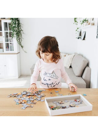 1000-Piece Large Jigsaw Puzzle – 70x50cm White Art Puzzle for Home & Café Décor, Stress Relief & Brain Training, Water-Resistant & Scratch-Resistant, Perfect Gift for Christmas, New Year, Thanksgiving, Easter & Family Gatherings - view 5
