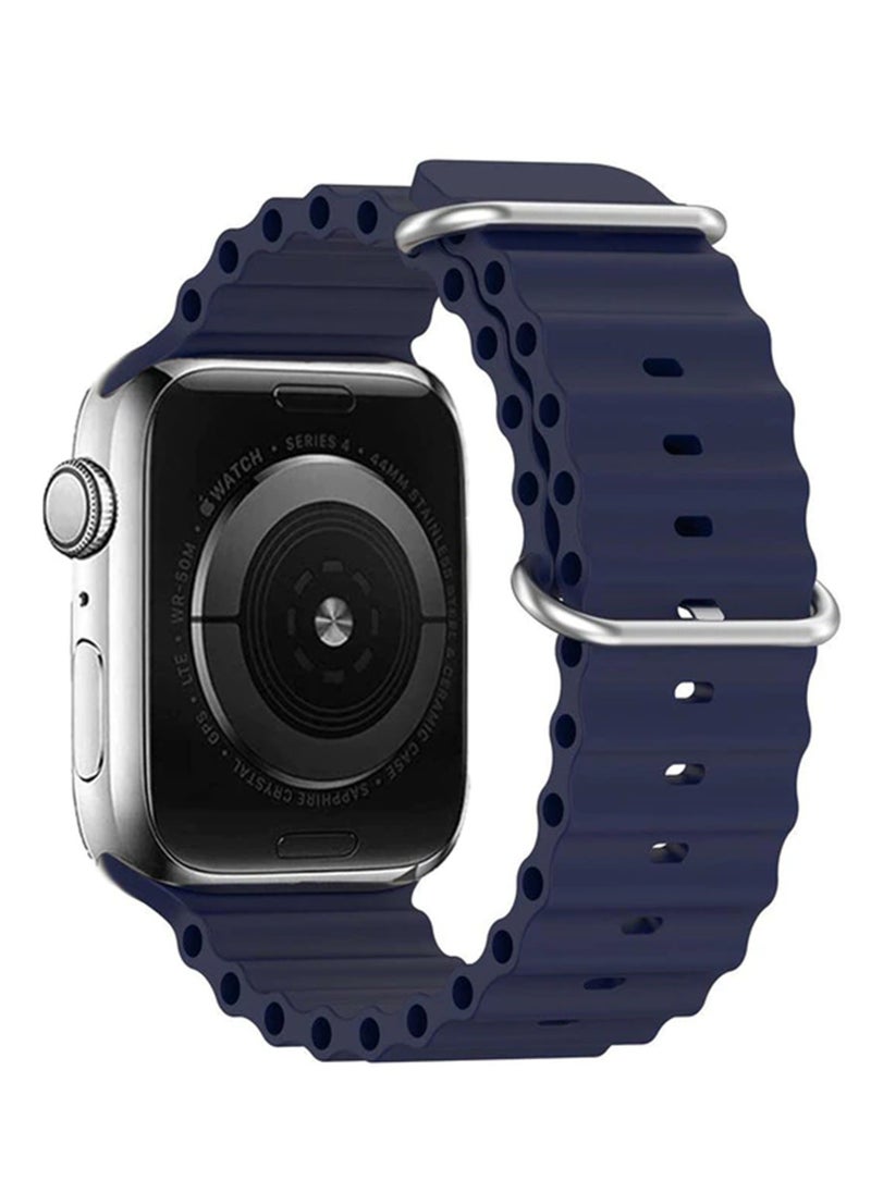 Protect - Silicone Ocean Strap Compatible With Apple Watch Band 42 44 45 & 49mm - Image 1