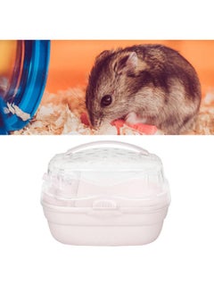 Zerodis Zerodis Portable Hamster Cage, Small Animal Carrier Rat Carry Cage Hamster Carry Case Cage Portable Carrier Hamster Carry Case Cage for Hamster Small Animals (Light Cherry)  - Image 4
