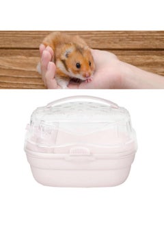 Zerodis Zerodis Portable Hamster Cage, Small Animal Carrier Rat Carry Cage Hamster Carry Case Cage Portable Carrier Hamster Carry Case Cage for Hamster Small Animals (Light Cherry)  - Image 5