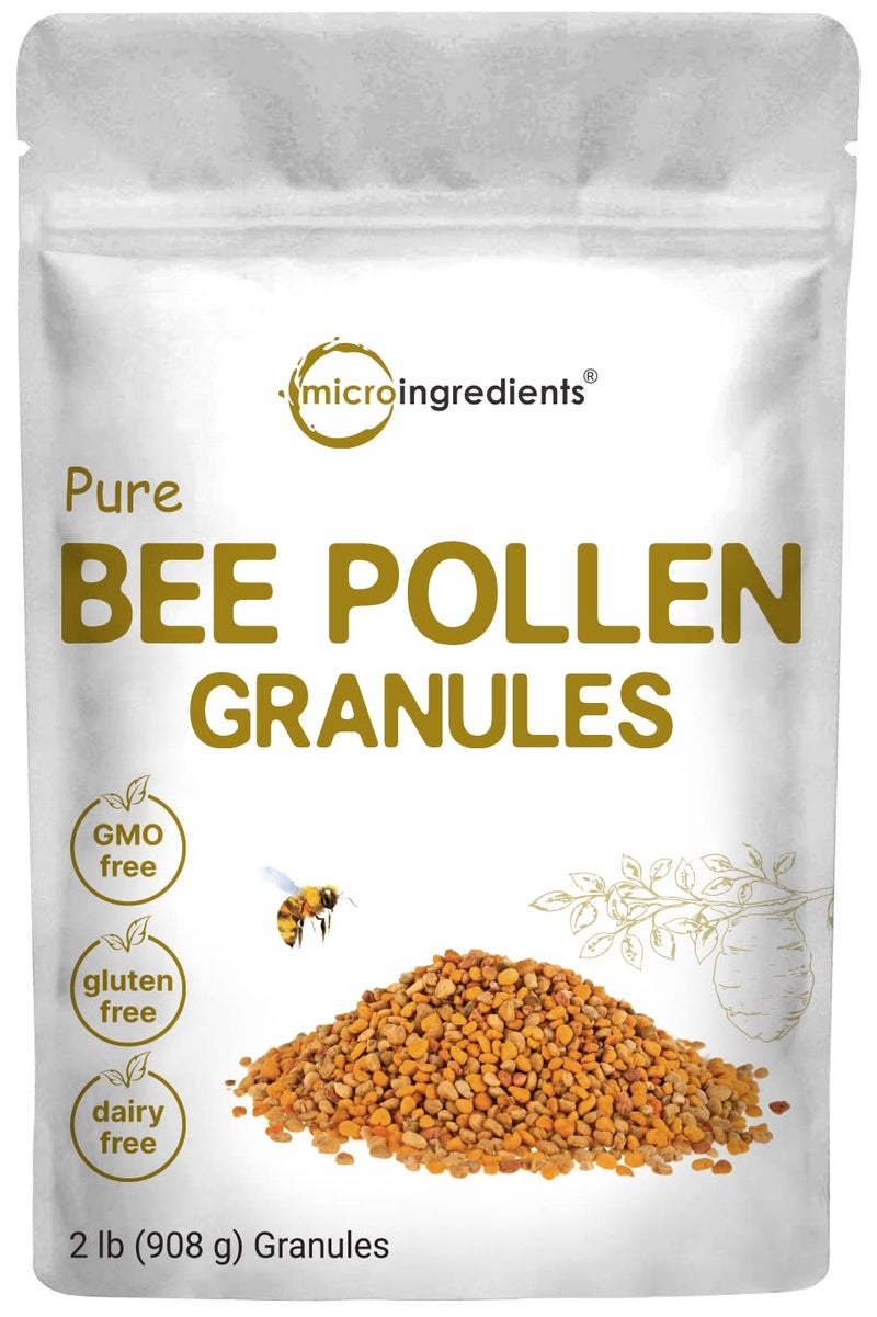 Micro Ingredients Pure Bee Pollen Granules, 2 lb | Fresh Harvest, Raw & Natural Superfood | Rich in B Vitamins, Minerals, Protein & Antioxidants | Keto, Non-GMO - Image 1