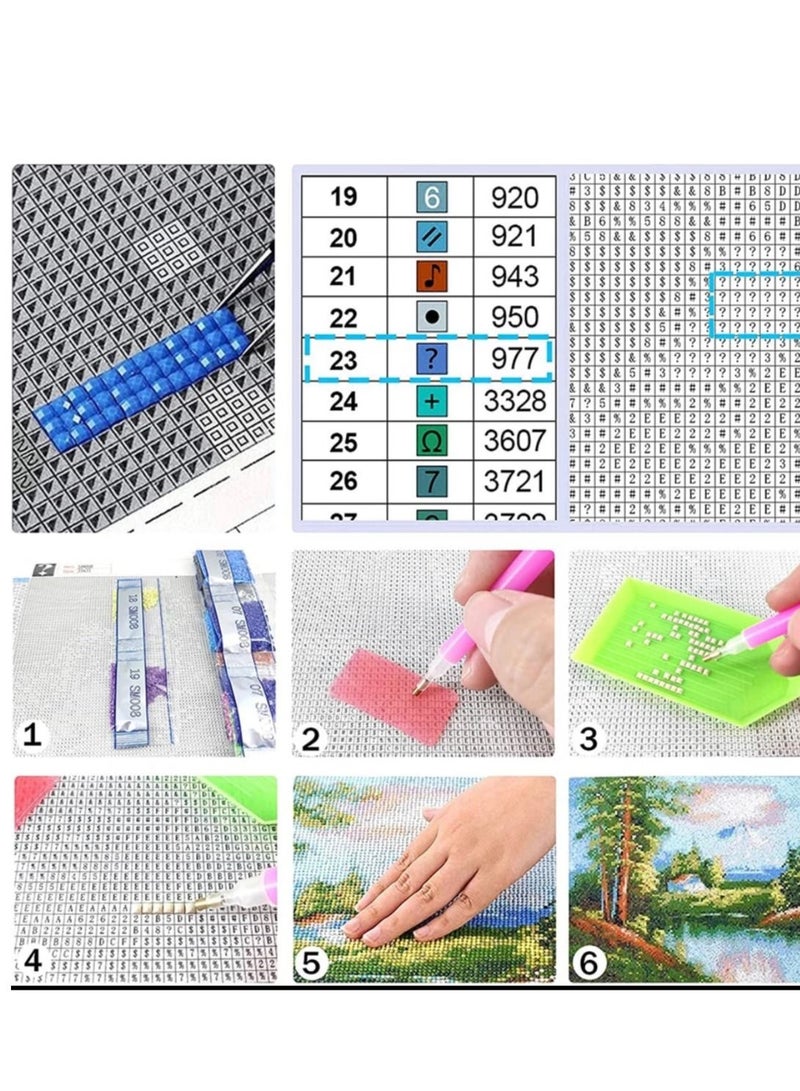 STRATEG DIY 5D Round Diamond Painting Craft Kits Multicolor - Image 4