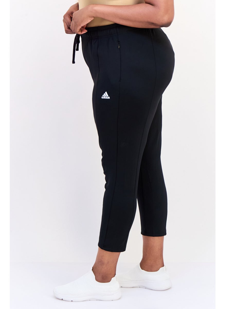 Adidas Women Slim Fit Training Track Pants, Black  - Image 3