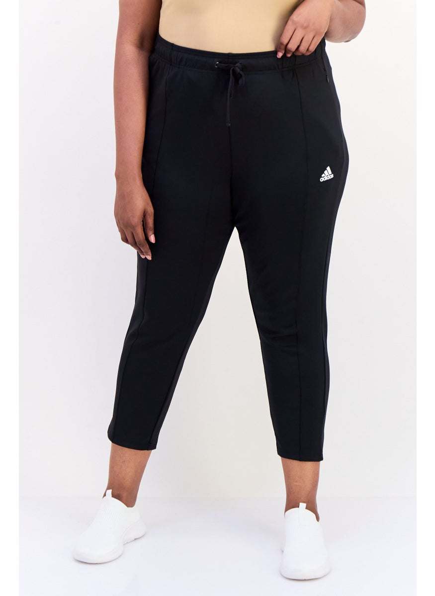 Adidas Women Slim Fit Training Track Pants, Black  - Image 1
