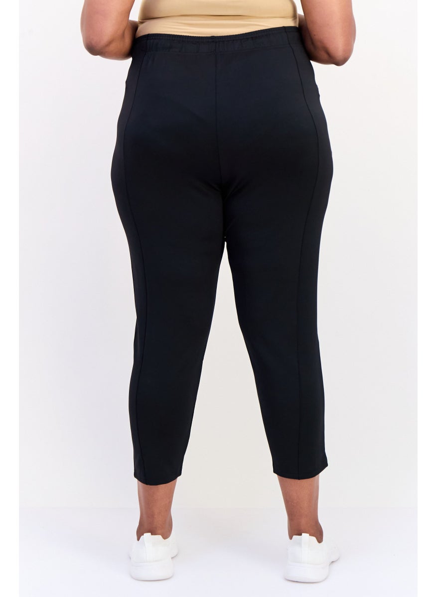 Adidas Women Slim Fit Training Track Pants, Black  - Image 5