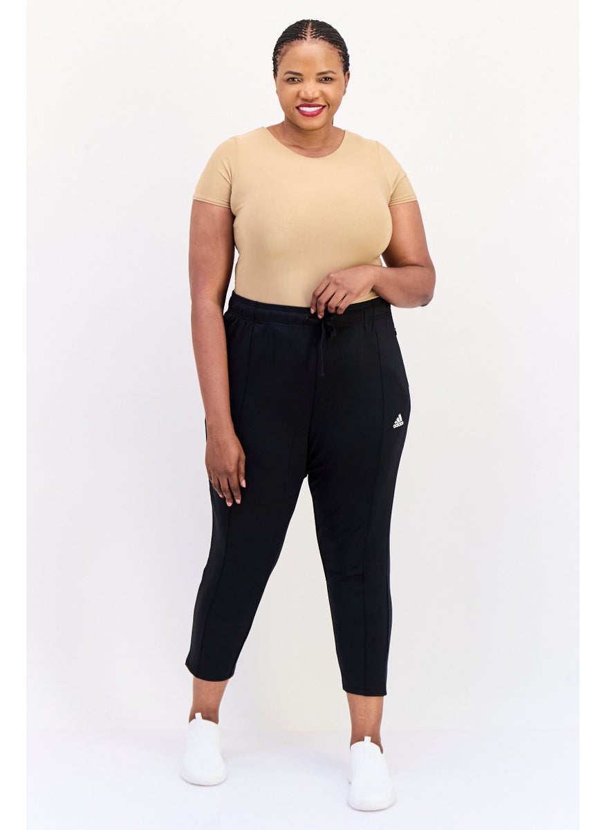 Adidas Women Slim Fit Training Track Pants, Black  - Image 4