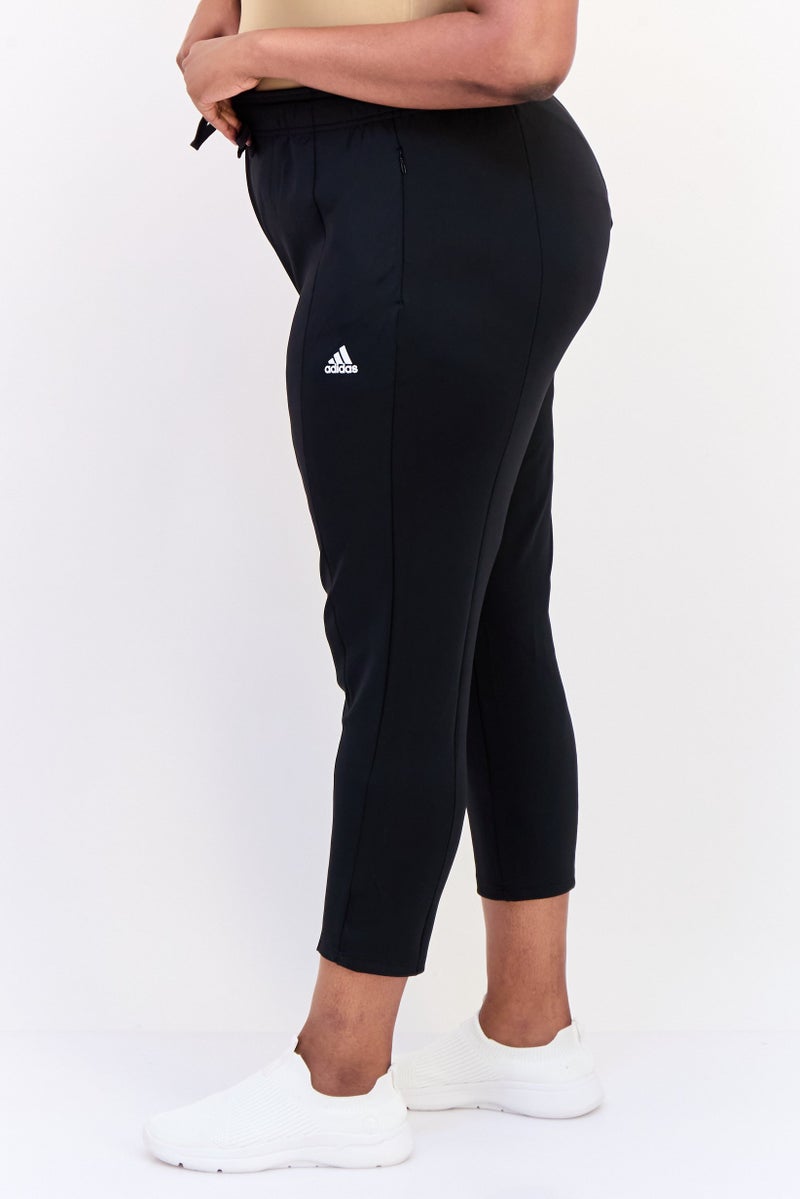 Adidas سروال تدريب ضيق للنساء، أسود - Image 3