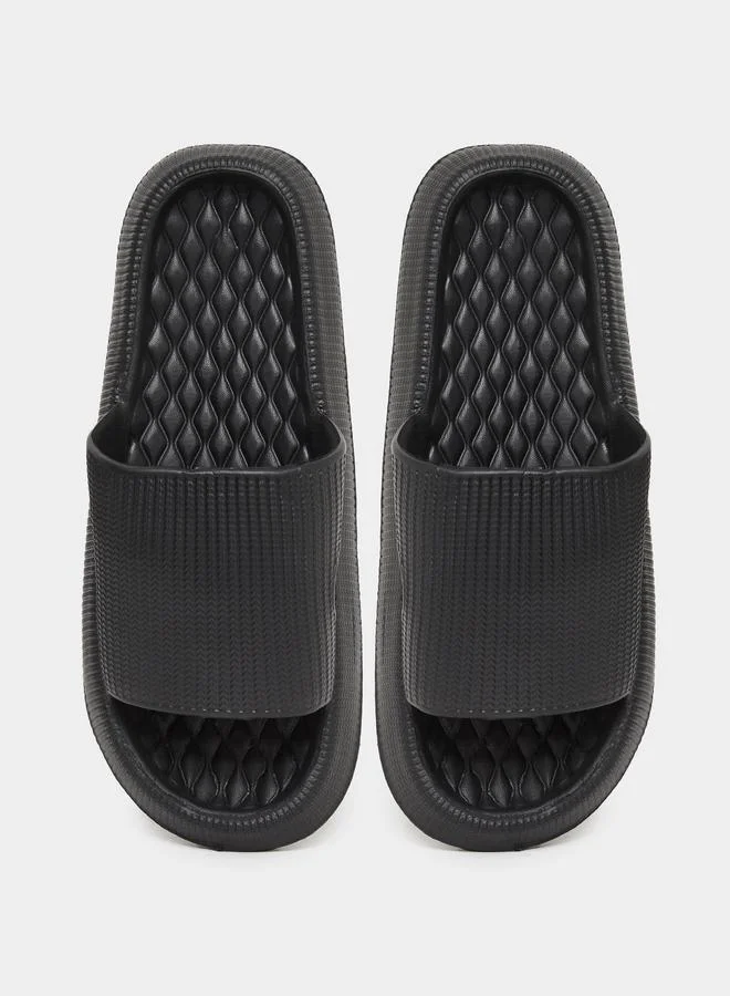 Take Two Take Two Solid Texture Anti-Slip Bathroom Slippers