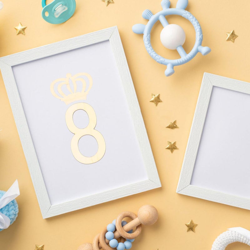 Wooden Baby Growth Photo Props Signs Set For Monthly Milestone Pictures - Image 5
