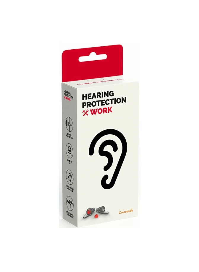 Crescendo Dynamic Ear Company Packed Crescendo Work Eco Box red later