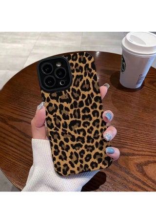 Leopard Print Phone Case for iPhone 16 Pro Max