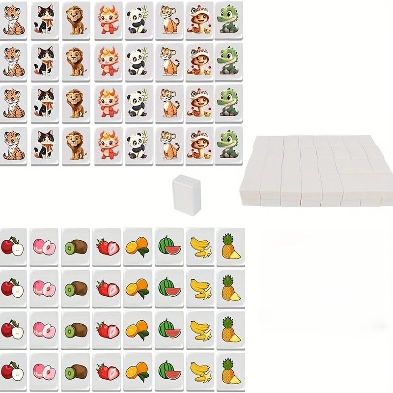 Seascape Themed Board Game 65pc Set For Family Parties Durable Portable Mahjong Gift - Image 2