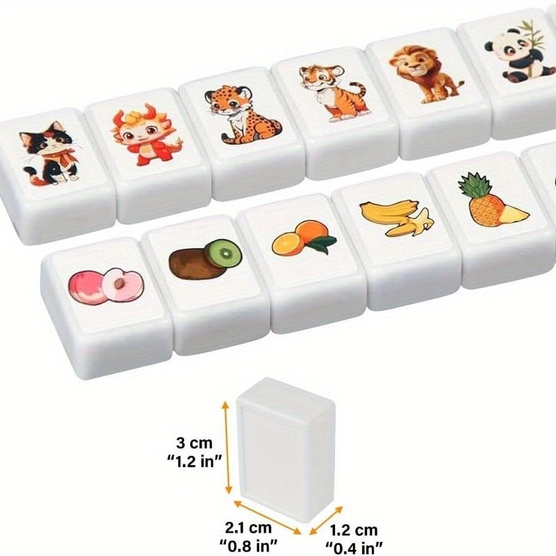 Seascape Themed Board Game 65pc Set For Family Parties Durable Portable Mahjong Gift - Image 4