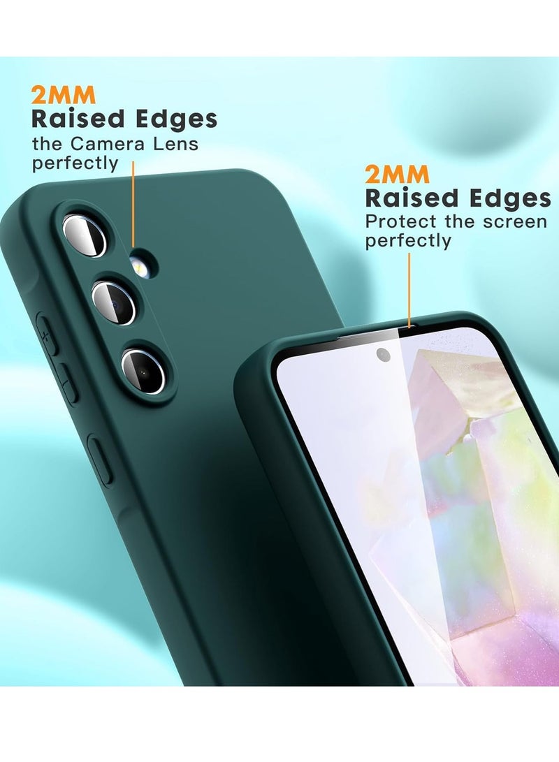 BORTONY Samsung Galaxy A56 Case Cover Premium Liquid Silicone Case with Soft Microfiber Lining Cushion Protective Cover for Samsung Galaxy A56 5G 6.7-inch - Image 3