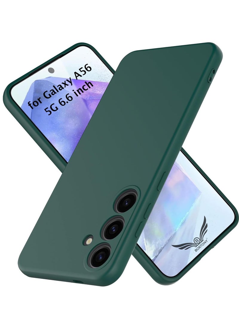 BORTONY Samsung Galaxy A56 Case Cover Premium Liquid Silicone Case with Soft Microfiber Lining Cushion Protective Cover for Samsung Galaxy A56 5G 6.7-inch - Image 1