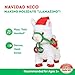 Cuddle Barn Navidad Nico Animated Christmas Walking Musical Plush Llama Toy Plays Feliz Navidad 105 inches - Image 4