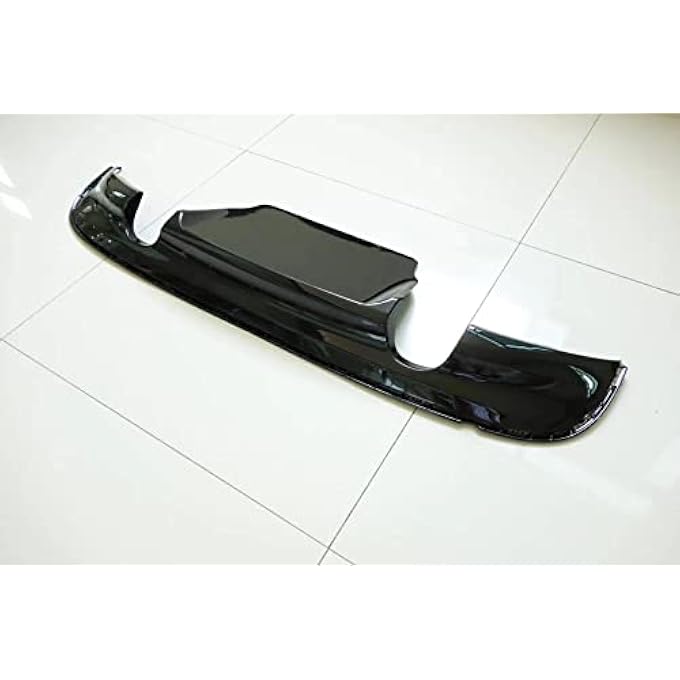 KUBYMOTO Rear Bumper Diffuser Cover Trim for Jaguar XF Sedan 2016-2018 Glossy Black - Image 4