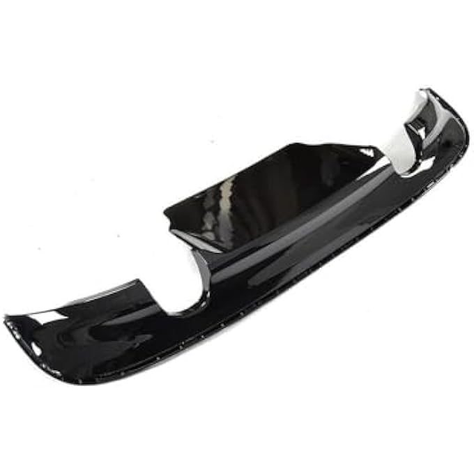 KUBYMOTO Rear Bumper Diffuser Cover Trim for Jaguar XF Sedan 2016-2018 Glossy Black - Image 1