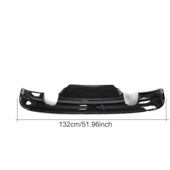 KUBYMOTO Rear Bumper Diffuser Cover Trim for Jaguar XF Sedan 2016-2018 Glossy Black - Image 2
