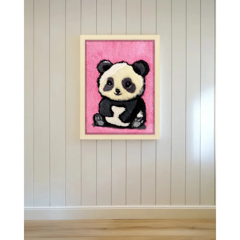 FILLE A FILLE Panda Tufted Artwork