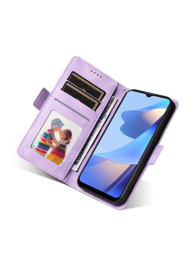 S-TOP Case For OPPO A54S / A56 5G Embossed Rhombus Starry Leather Phone Case - Image 4