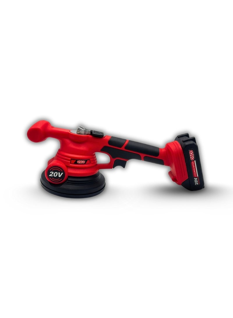 OSCO-TOOLS OSCO Cordless Tile Vibrator, 21V 1.5Ah Lithium Battery, Adjustable Vibration Power, Lightweight and Ergonomic Design, Ideal for Tile Installation and Finishing Work. - Image 1