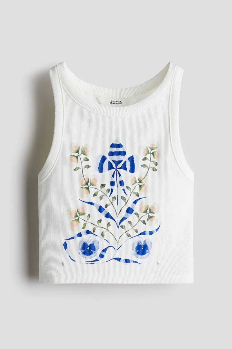 H&M Printed Vest Top