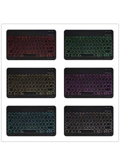 Spanish Bluetooth Keyboard Case for Samsung Galaxy Tab S6 10.5-inch T860 Cover Round Cap Backlit Keyboard
