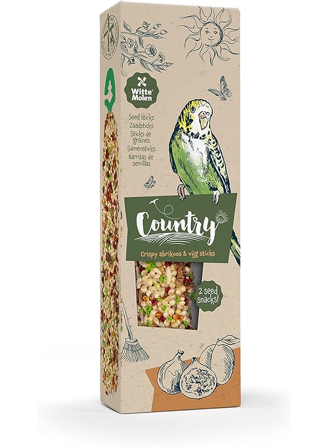 Witte Molen Country Snack For Budgie Apricot And Fig Sticks 60G