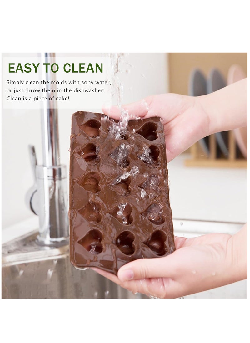 Arabest - 6 Pack Silicone Chocolate Moulds, Non-Stick Candy Moulds, BPA Free, Food Grade Silicone Molds for Jelly, Candy, Chocolate, Dessert - Image 1