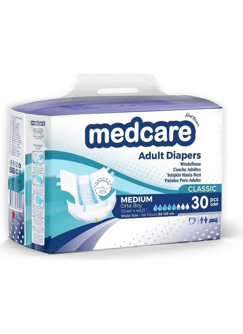 ميدكير Adult Diaper Medium Classic 30 Pieces