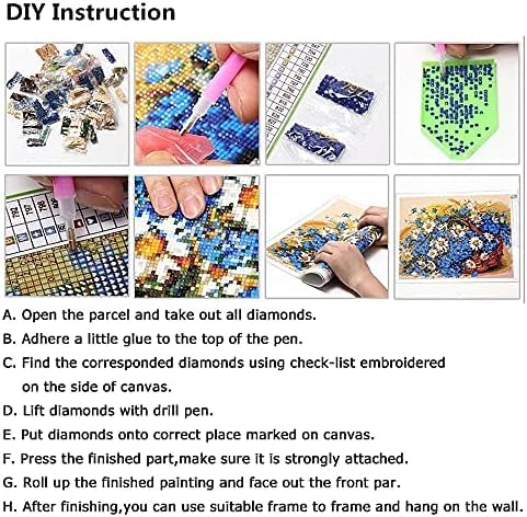 JPSR 5D Diamond Painting by Number Kits Ballet Dancer Girl Shoes Full Square Drill Kits Cross Stitch Mosaic Art for Adults Ballerina Home Wall Decoration 16x16inch/40x40cm - Image 3