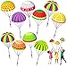 Bloolilies Parachute Toys for Kids Easter Egg Fillers Hand Throwing Outdoor Flying Toys for Boys Girls 3 4 5 6 7 812 Years with Small Figures Birthday Gift Easter Basket Stuffers Classroom Prizes - Image 2