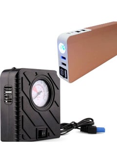TAWA TAWA K66 + Air Pump High Capacity Car Jump Starter & Air Compressor 1200000mah Power Bank Emergency Start, 12V Petrol & Engine  - Image 2