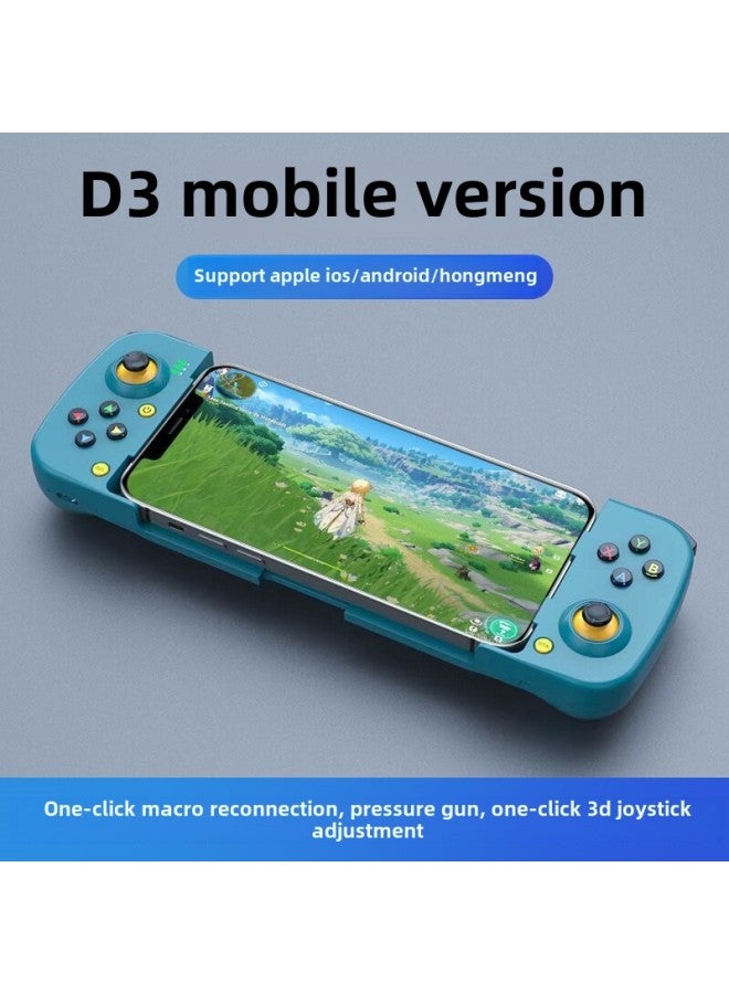 Beauenty D3 Wireless Mobile Phone Gamepad Bluetooth 5.0 Android IosMFI Wireless Bluetooth Mobile Phone Stretch Game Hand-Product Color:D3 Handle Blue - Image 1