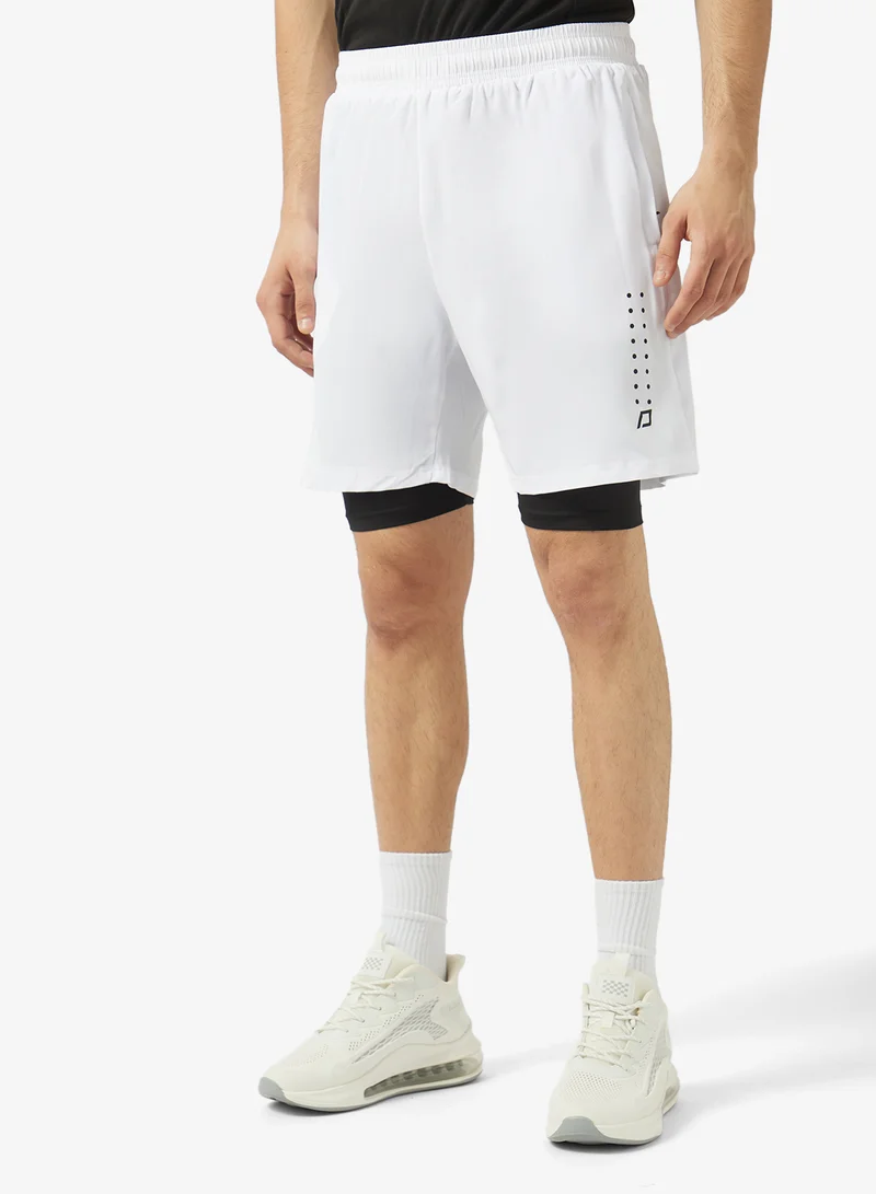 FRWD 2 in 1 shorts with decorative prints