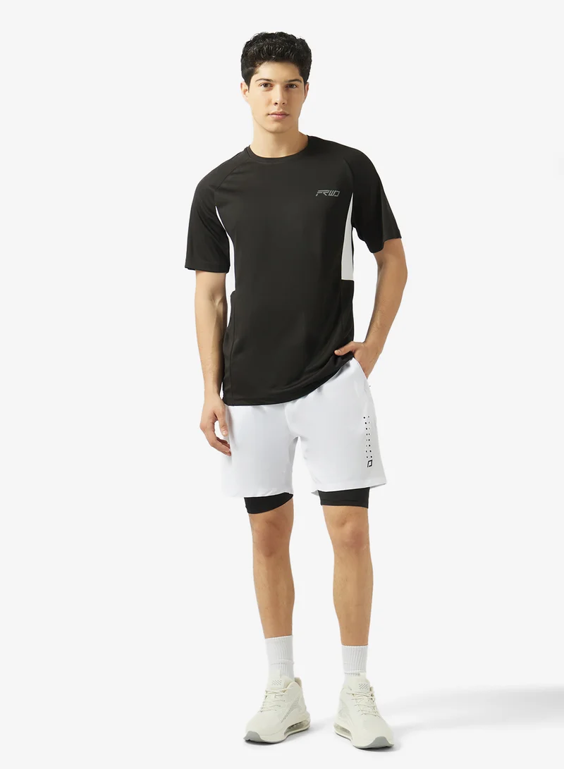 FRWD 2 in 1 shorts with decorative prints