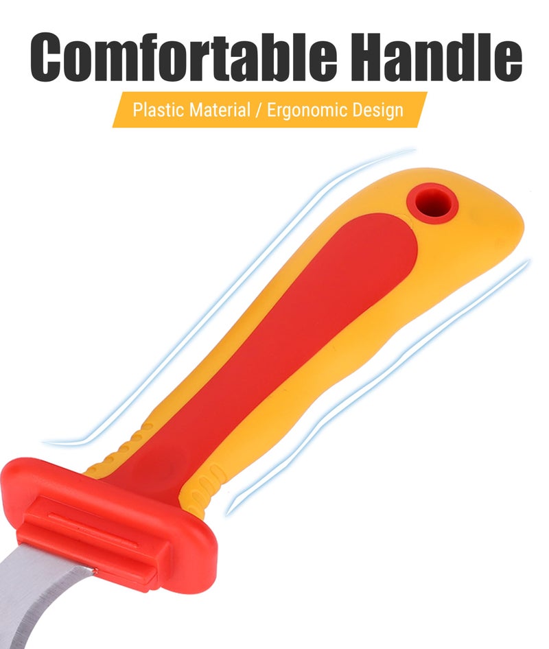 Jectse Cable Knife Stripping Tool,Insulation Electrician Knife Insulation Cable Stripper Dismantling Knife Cable Knife Anti-Magnetic Fast Strip Cable Stripper Cutter, 1000V Insulated - Image 4