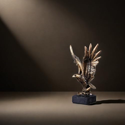 SHTWX Resin Eagle Statue Sculpture Frgurine Gift for Home Office Living Room Desktop Display Decorative Decoration - Image 5