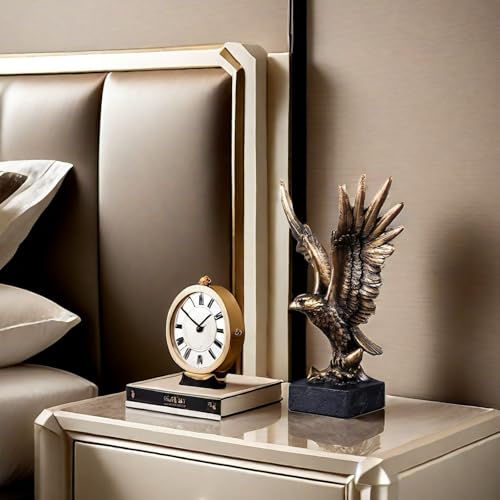 SHTWX Resin Eagle Statue Sculpture Frgurine Gift for Home Office Living Room Desktop Display Decorative Decoration - Image 2