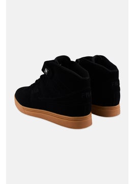 FILA Men Vulc 13 Gum High Cut Velcro Closure Outdoor Shoes, Black  - Image 2