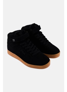 FILA Men Vulc 13 Gum High Cut Velcro Closure Outdoor Shoes, Black  - Image 1