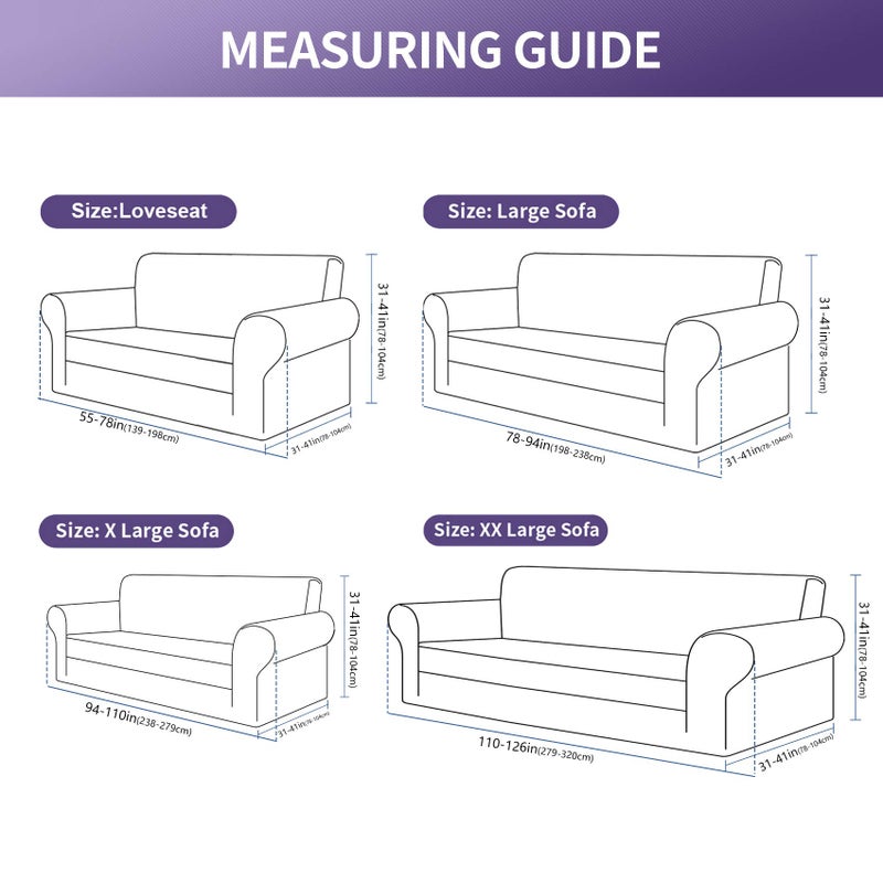 Joccun Christmas Stretch Couch Cover Slipcovers, 1-Piece Sofa Covers for 3 Cushion Couch Spandex Jacquard Washable Furniture Protector Cover for Living Room,Kids,Pets(Sofa,Hunter) - Image 4