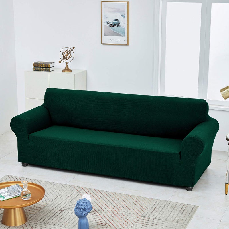 Joccun Christmas Stretch Couch Cover Slipcovers, 1-Piece Sofa Covers for 3 Cushion Couch Spandex Jacquard Washable Furniture Protector Cover for Living Room,Kids,Pets(Sofa,Hunter) - Image 2