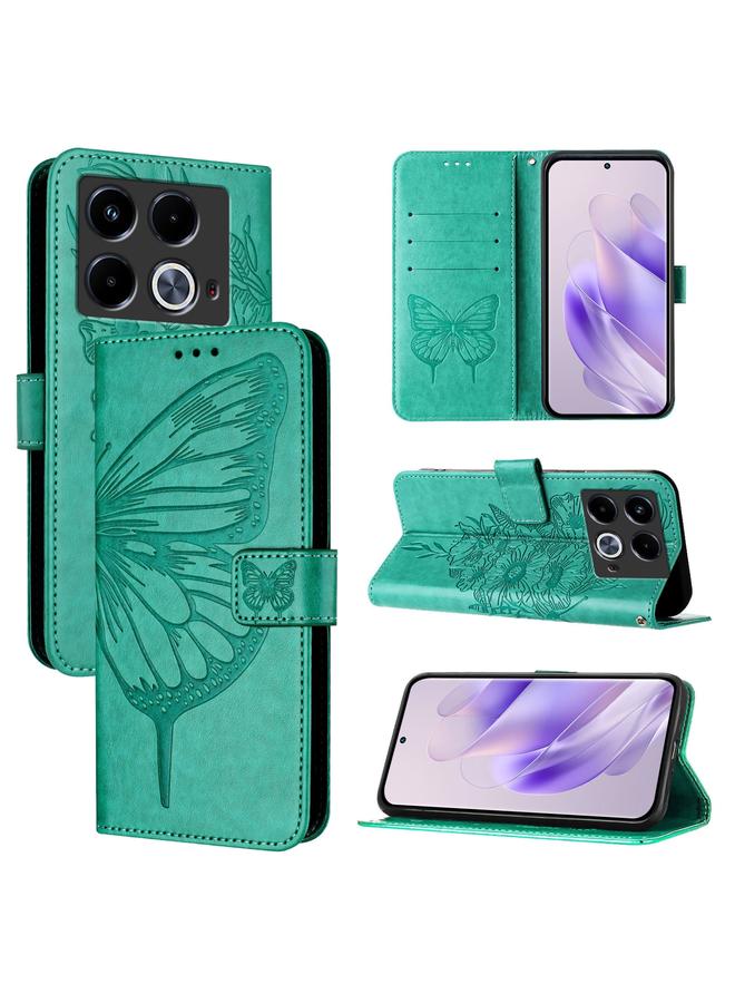 S-TOP Case For Infinix Note 40 5G Embossed Butterfly Leather Phone Case - Image 1