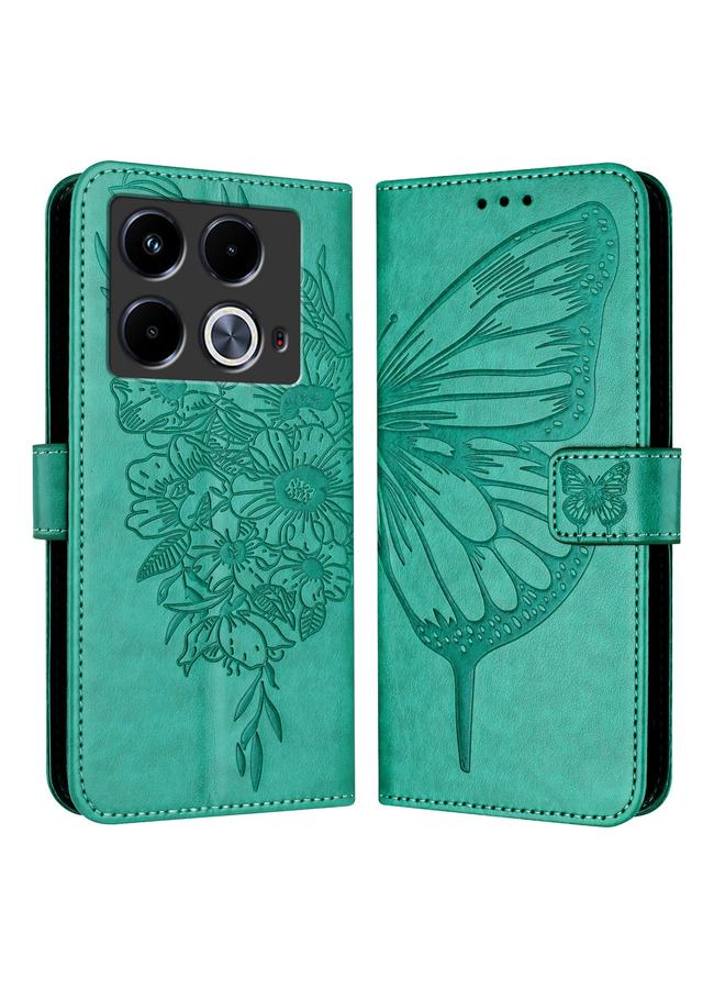 S-TOP Case For Infinix Note 40 5G Embossed Butterfly Leather Phone Case - Image 2