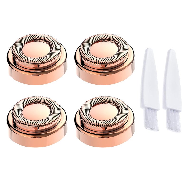 LinMei 4PCS Replacement Heads Compatible for GEN 1 Finishing Touch Flawless Women's Painless Hair Remover with Cleaning Brushes - Image 1